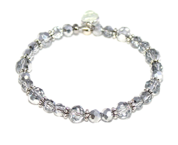 DetectSun Silver Ice Holiday Bangle Bracelet - M. Mills Co