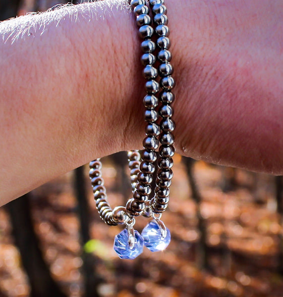 DetectSun bracelet in UV light